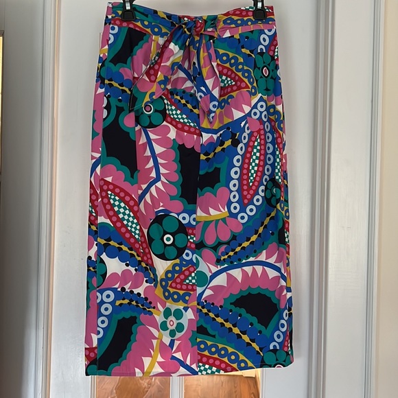 J Crew, Tie-back tulip skirt in Ratti® kaleidoscope floral size 4 - Picture 3 of 6